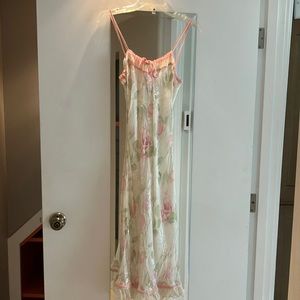 Romantic below knee dress